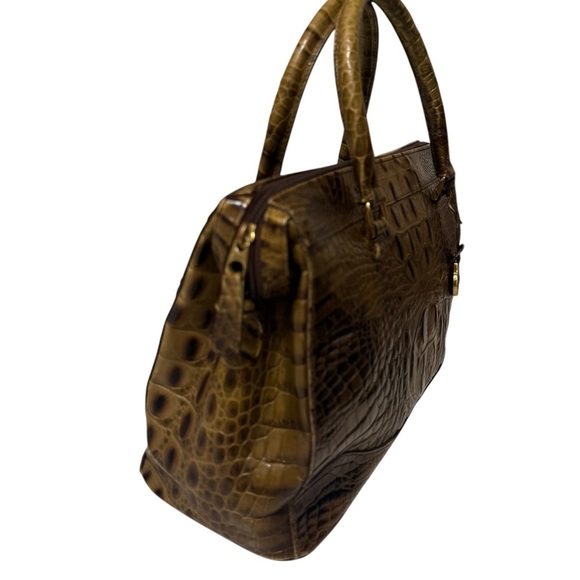Brown Crocodile Embossed Handbag - Picture 16 of 16